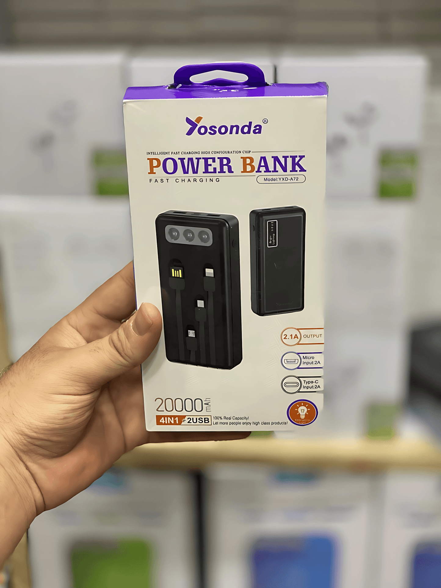 Yosonda 4 in 1 Power Bank (20,000mAh) - Wi Gadget