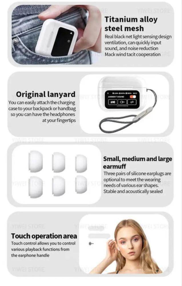 A9 Pro Display Airpods - Wi Gadget