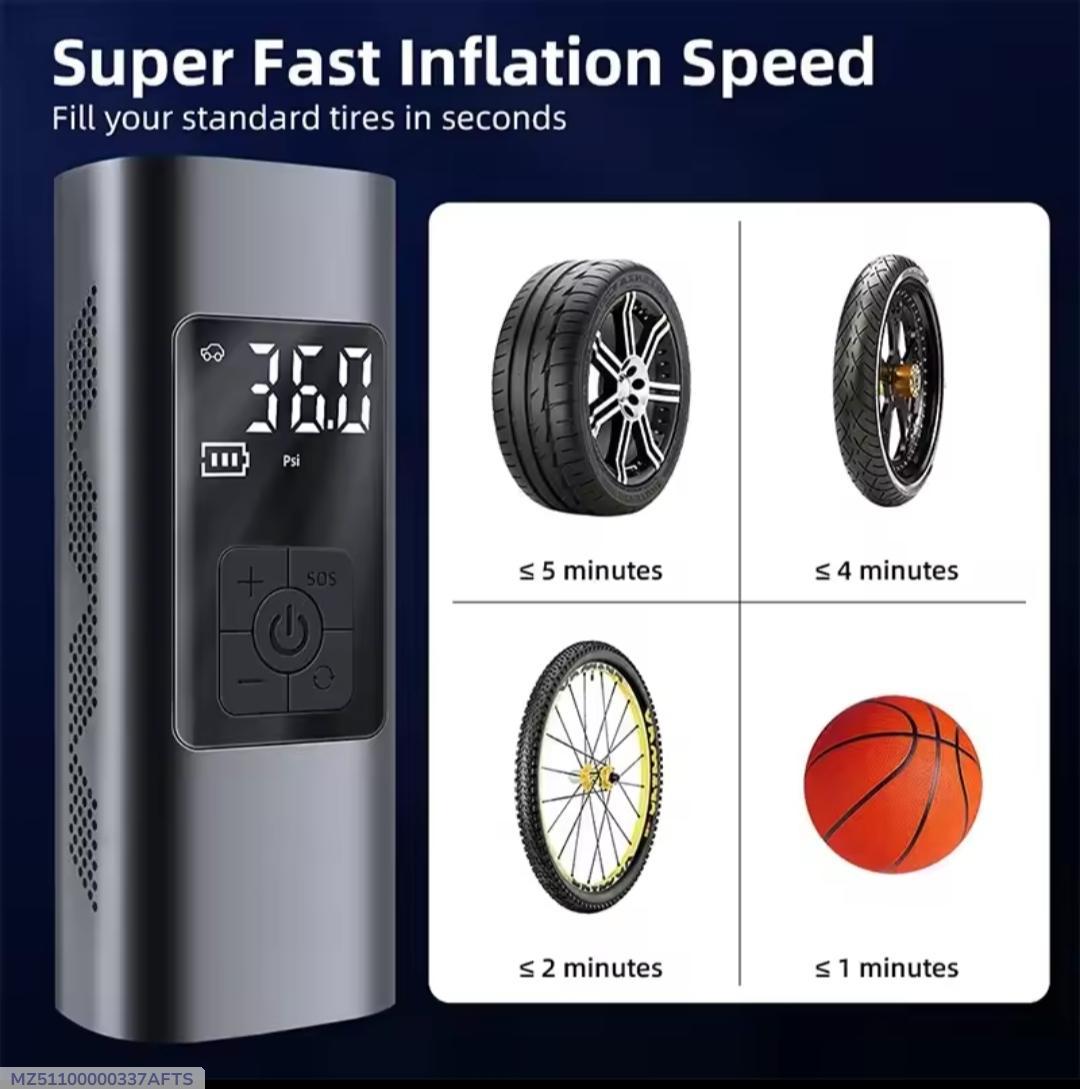 1 Pc Multiple Functionalities Tyre Inflator - Wi Gadget