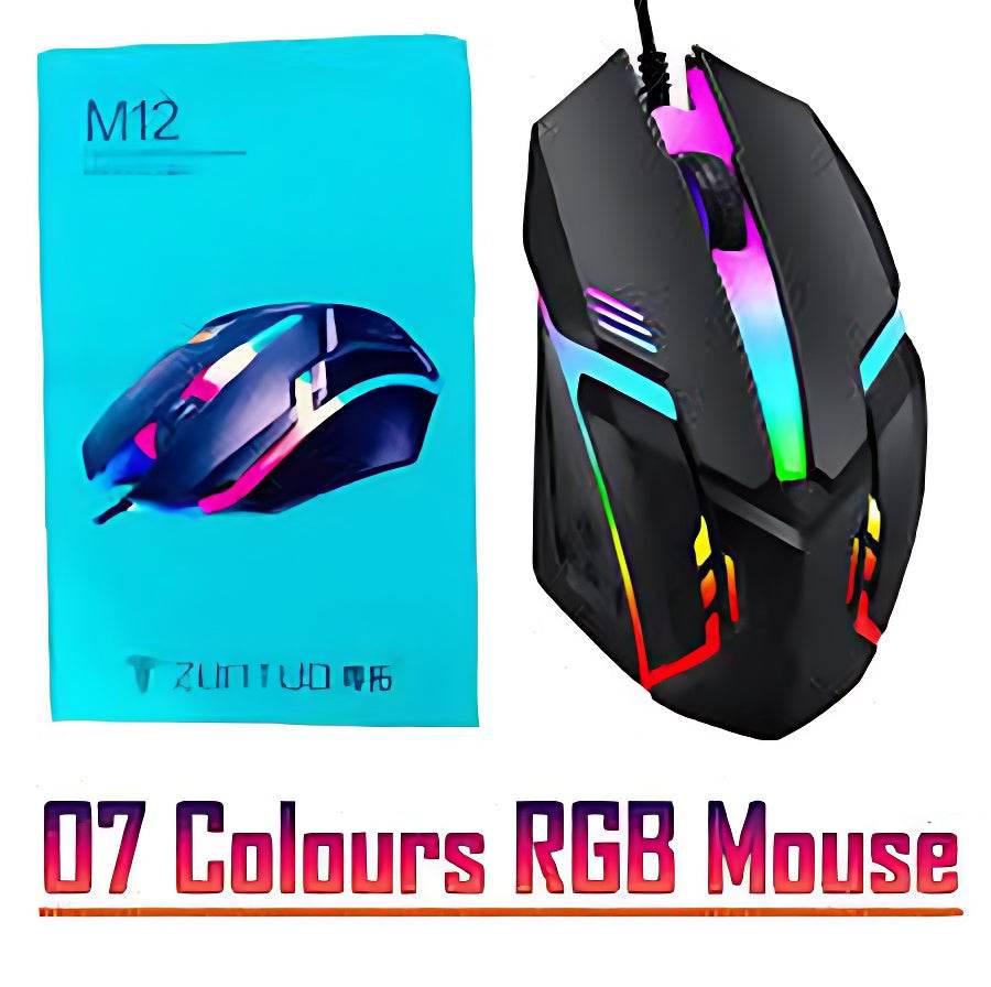 M12 RGB Gaming And Office Mouse - Wi Gadget