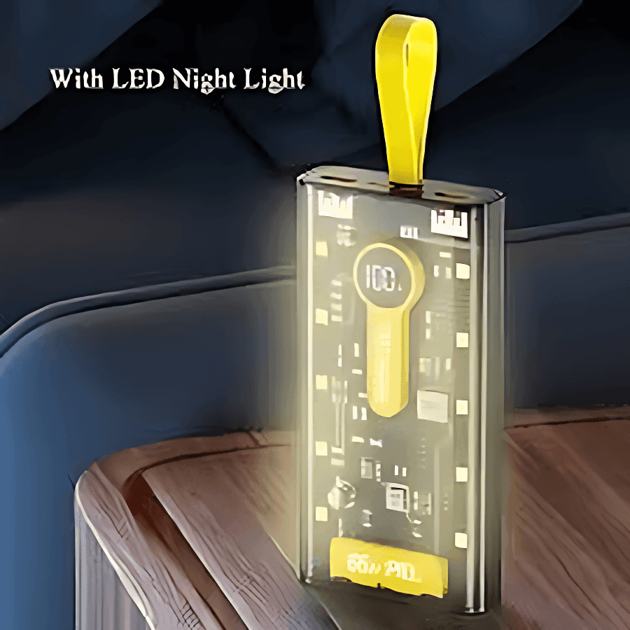 20000 MAH Transparent Power Bank - Wi Gadget