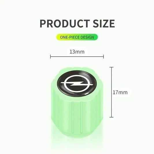 4 Pcs Luminous Wheel Valve Cap - Wi Gadget