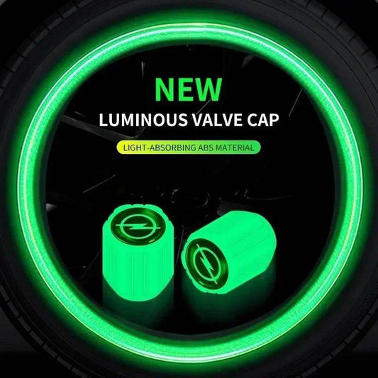 4 Pcs Luminous Wheel Valve Cap - Wi Gadget