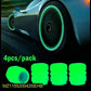 4 Pcs Luminous Wheel Valve Cap - Wi Gadget
