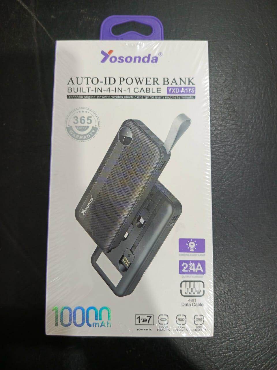 Yosonda (10,000mAH) 4 in 1 Power bank - Wi Gadget