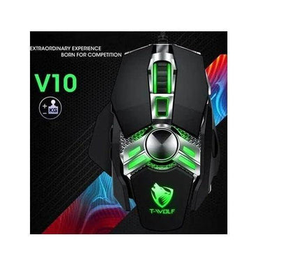 T-WOLF V10 RGB Wired Gaming Mouse - Wi Gadget