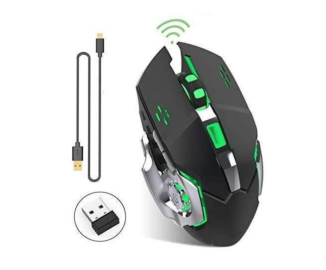 T2 Silent Wireless Gaming Mouse - Wi Gadget