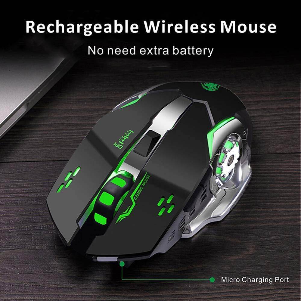 T2 Silent Wireless Gaming Mouse - Wi Gadget