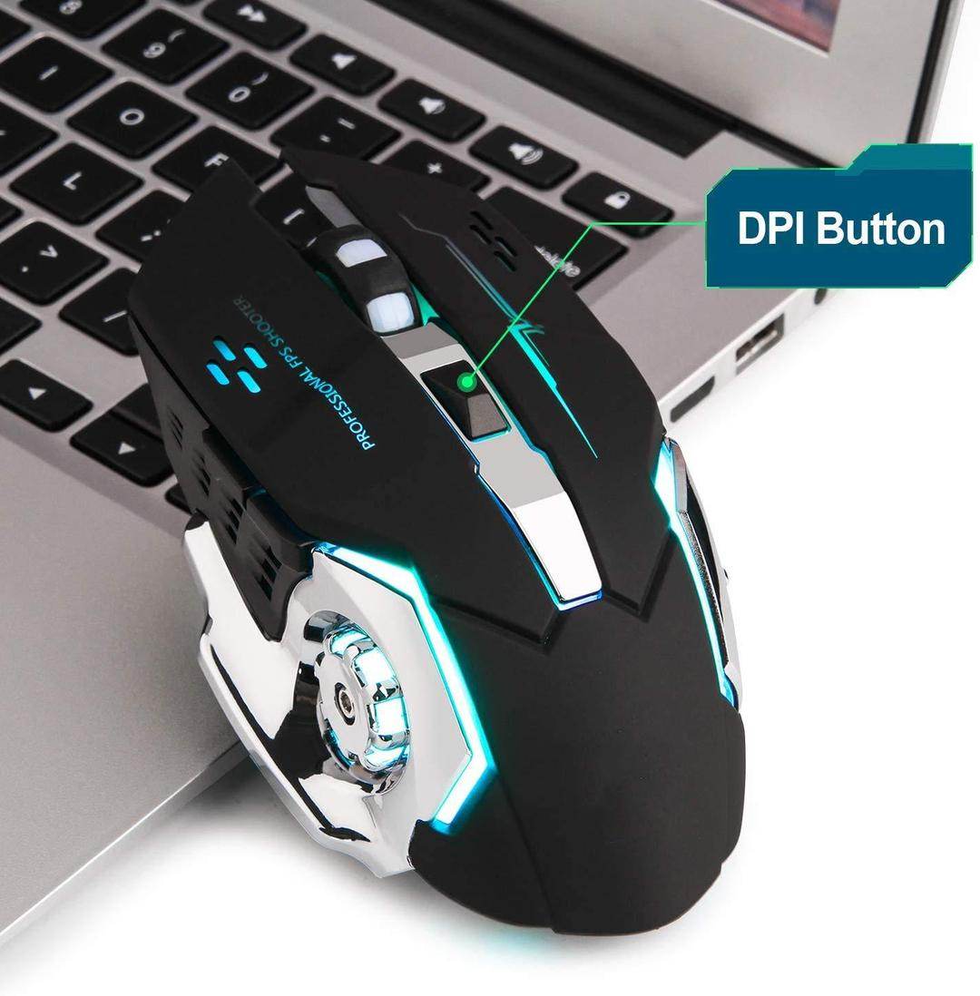 T2 Silent Wireless Gaming Mouse - Wi Gadget