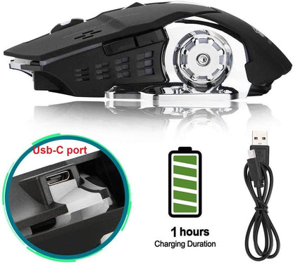 T2 Silent Wireless Gaming Mouse - Wi Gadget