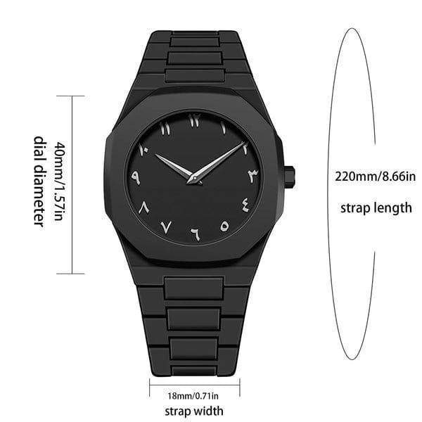 Arabic Black Aura Watch - Wi Gadget