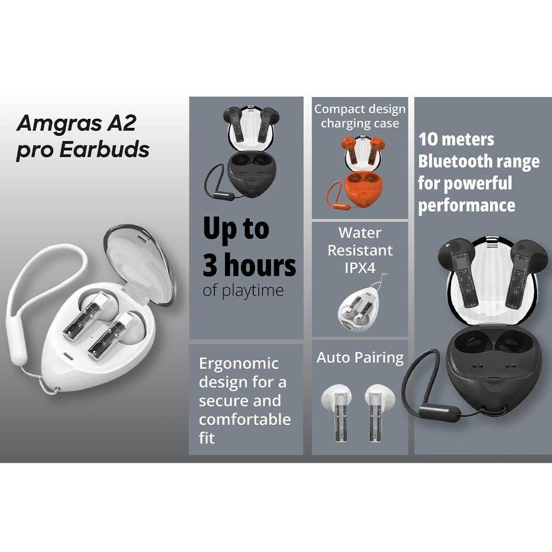 Amgras A2 Pro Wireless Earbuds - Wi Gadget