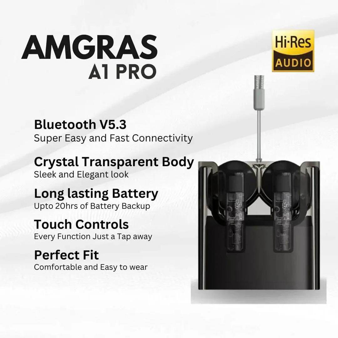 Amgras A1 Pro Wireless Earbuds - Wi Gadget