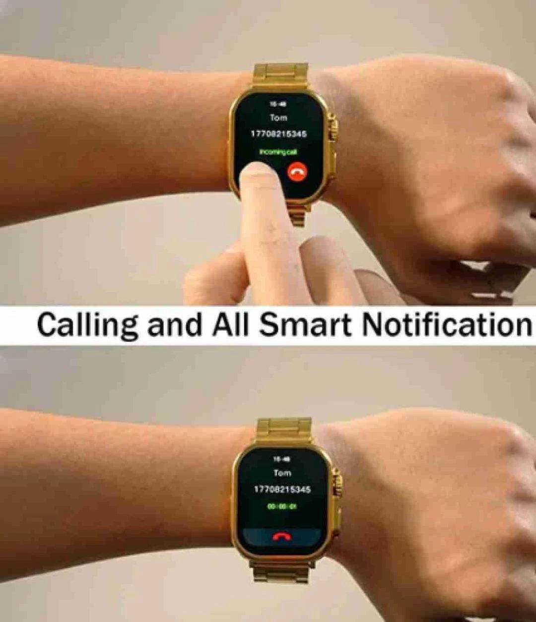HK-09 Smart Watch Ultra Golden Edition - Wi Gadget