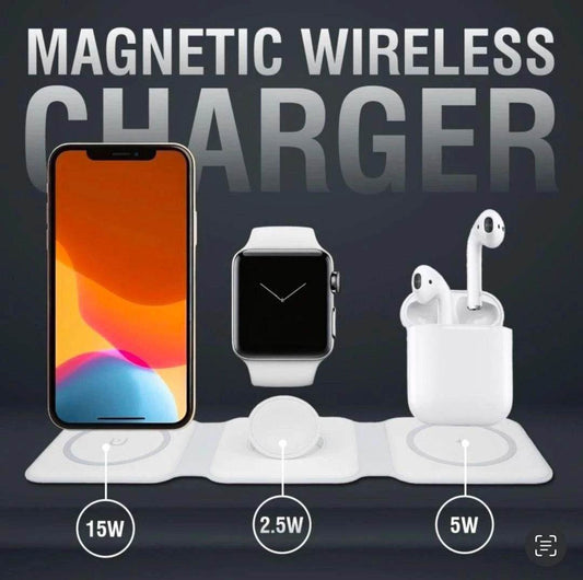 3 in 1 Wireless Charging Pad - 15 Watts - Wi Gadget