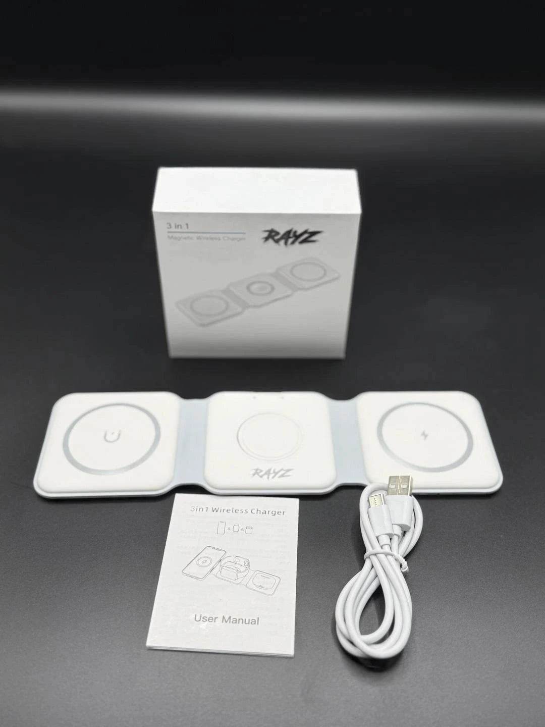 3 in 1 Wireless Charging Pad - 15 Watts - Wi Gadget