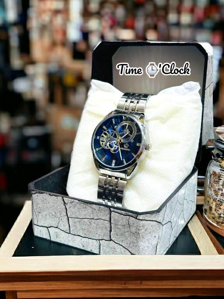 Rocking Crown Silver Watch - Wi Gadget