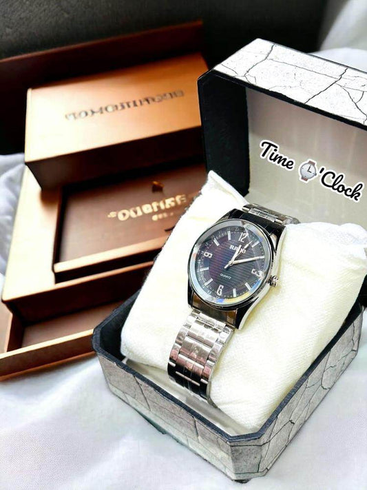 Time'O Clock Black Quartz Watch - Wi Gadget