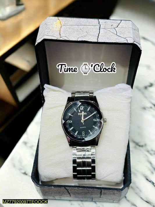 Time'O Clock Black Quartz Watch - Wi Gadget