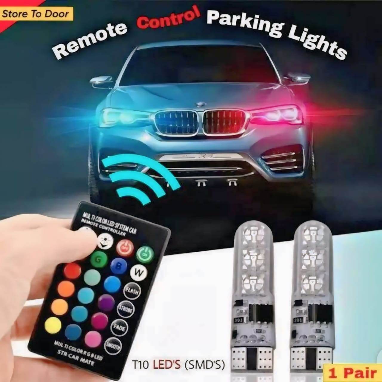 LED Car Light Bulbs Pair RC - Wi Gadget