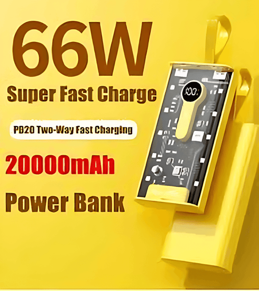20000 MAH Transparent Power Bank - Wi Gadget
